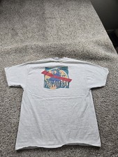 Vintage PanAmSat T Shirt XL Mens Gray Hanes Loral Space Systems Short Sleeve 