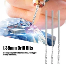 10Pcs Straight Shank Twist Drill Bits for Jewelry Pearl Punch Drilling Machine