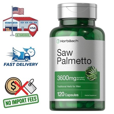 Extracto Puro de Bayas de SAW PALMETTO 3600mg 10:1 120 Cápsulas Serenoa repens