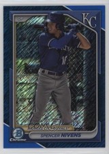 2024 Bowman Chrome Prospects Blue Shimmer Refractor 122/150 Spencer Nivens 4k8