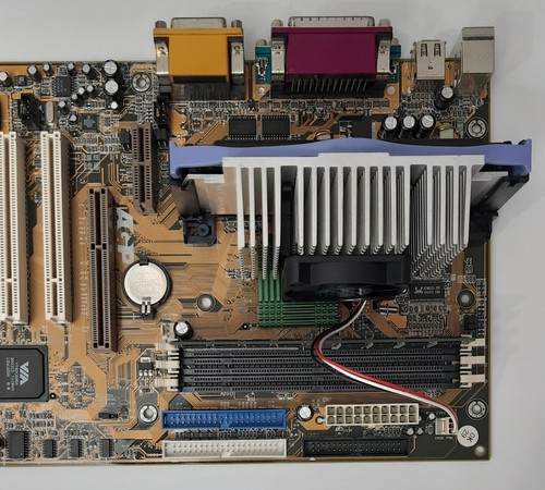 Chaintech 6ATA2 Slot 1 AGP ISA retro Mainboard + Pentium III 866MHz + 256MB RAM - Afbeelding 3 van 3
