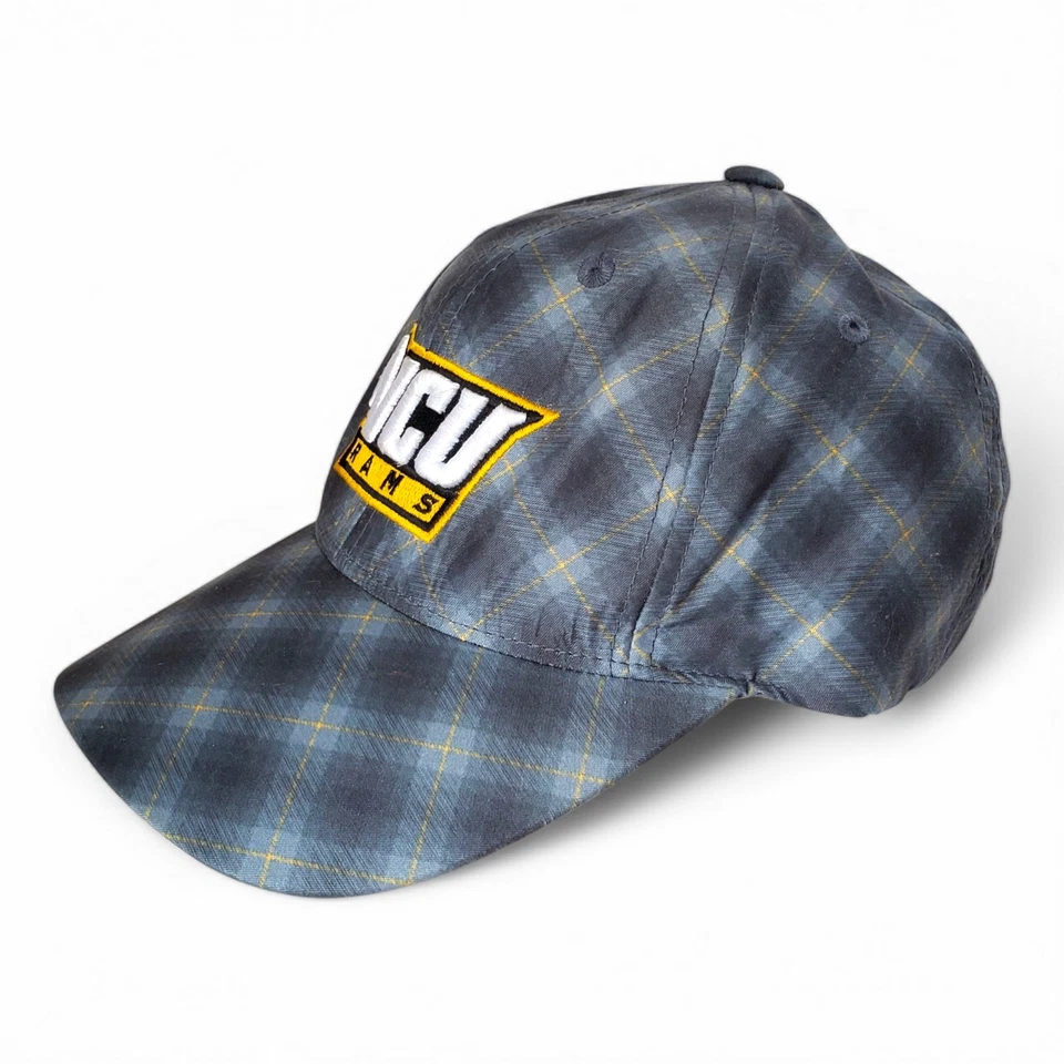 Gorra de béisbol ajustable a cuadros bordada VCU Rams Virginia Commonwealth Univ Foto 3 de 4