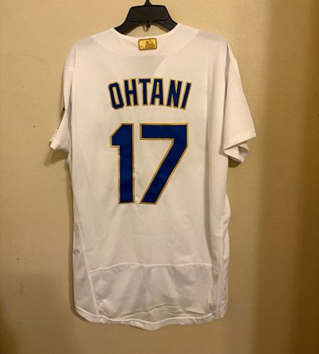 Nike Los Angeles Dodgers Shohei Ohtani #17 World Series White Jersey Sz Med