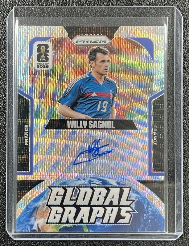 WILLY SAGNOL 2026 PANINI PRIZM WORLD CUP #GG-WSA GLOBAL GRAPHS WAVE AUTO FRANCE