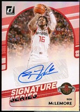 Ben McLemore Card 2020-21 Donruss Signature Series Autograph #46 