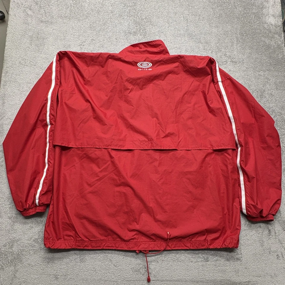 Chaqueta Coca-Cola Para Hombres 2XL Roja Blanca Cremallera Completa Cortavientos Elite Parche Logo Retro Foto 2 de 4