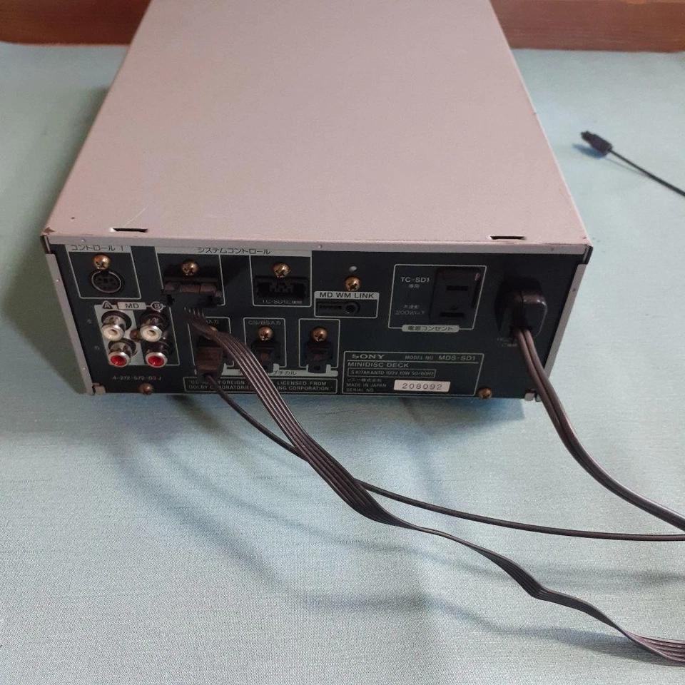 SONY MDS-SD1 MiniDisc MD Deck Player Recorder Audio Component Non Confirmed - Photo 2/3