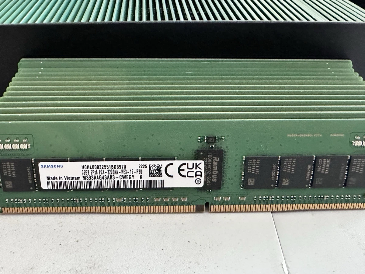 32 GB Capacity per Module RDIMM ECC RAM Computer Memory (RAM) for