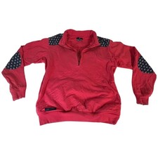 Simply Southern 1/4 Zip Pullover Sweatshirt Size XS Pocket Coral Embroidered