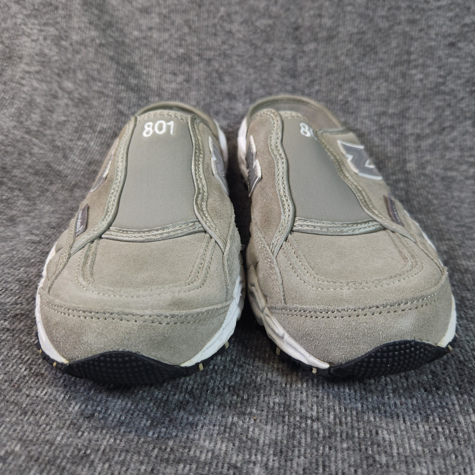 New Balance SL1 801 Slip On Sneakers All Terrain Women's 7B Gray SuedePreowned thumbnail 11