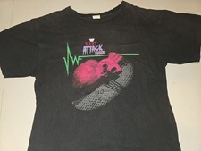 WWF Hart Attack Tour 1994 Vintage Wrestling T-Shirt Black Large