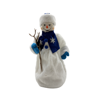 Schneemann Dekofigur 40 Cm Mit BonbonbehäLter Weihnachtsdekoration