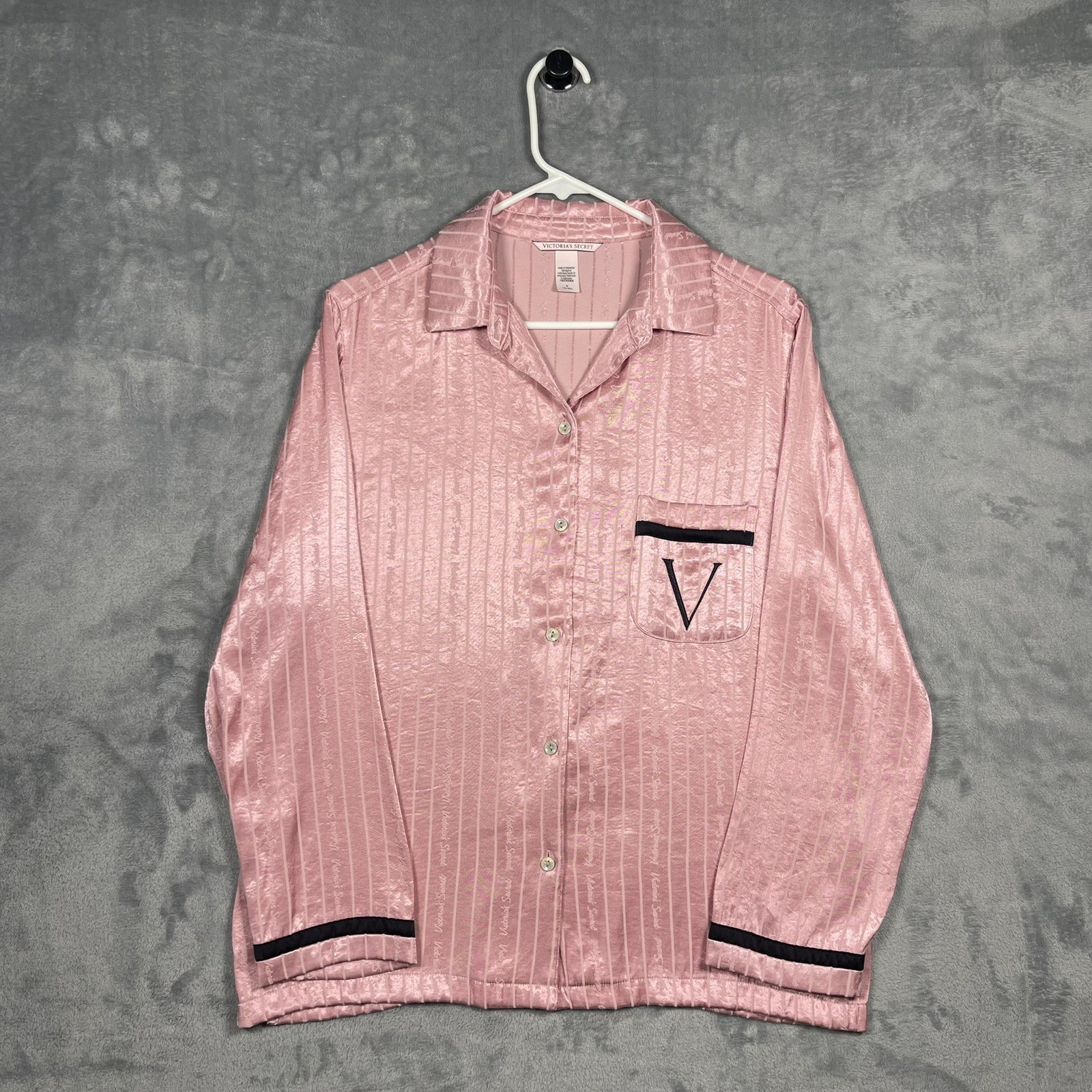 Victoria’s Secret Pink Satin Pajama Set Women’s Medium Sleepwear Lounge Y2K