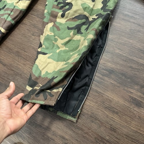 Winchester Vintage Men's Large Camouflage Hunting Coveralls Zipper Insulated - Picture 9 of 14