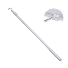 Elegant Pull Down Blinds for Window Shades, Cordless 17.5"-31.5",1set Silver