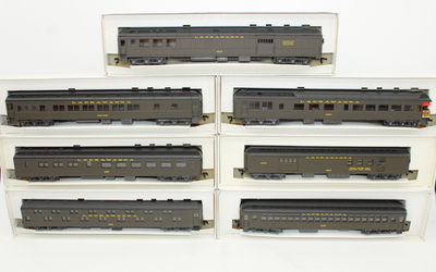 Rivarossi HO Scale Lackawanna 1920s Pullman Passenger Car Set of 7