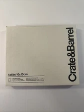 Crate&Barrel Silver Bark Frame 4x6 Picture Frame Decor 10cmx15cm New