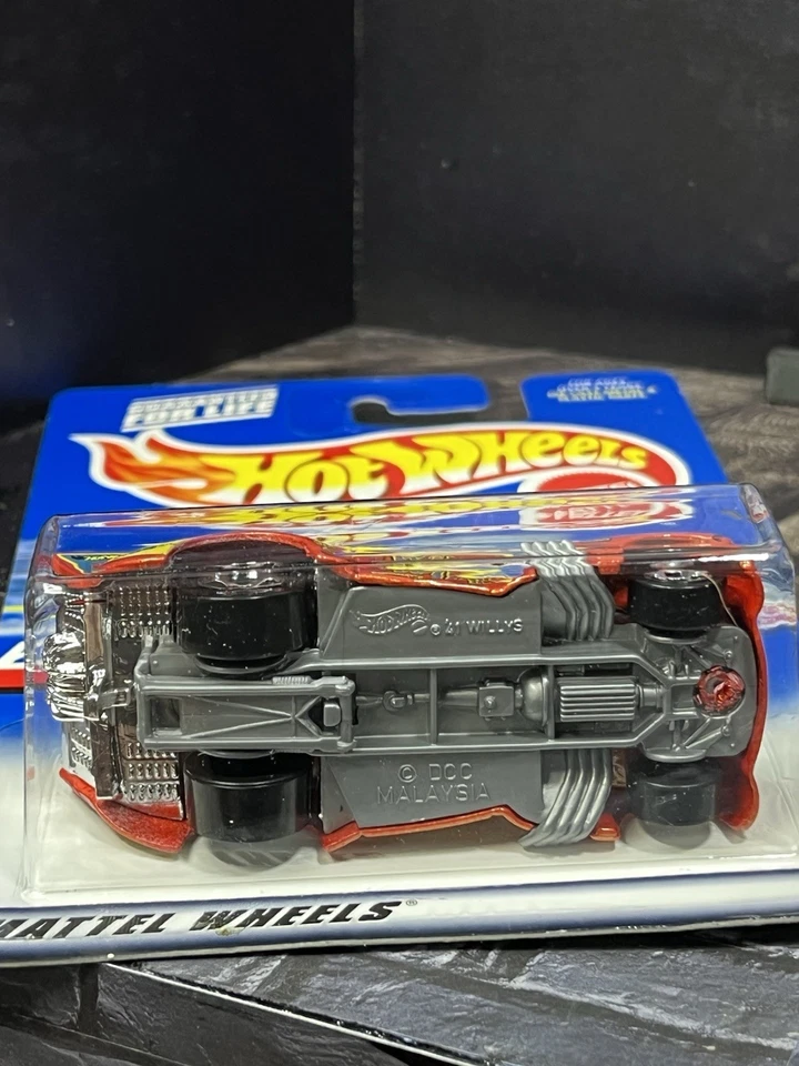 Hot Wheels 1941 Willys Wild Willy Dragster 1:64 Orange Diecast Sealed NM Cond - Image 4 of 4