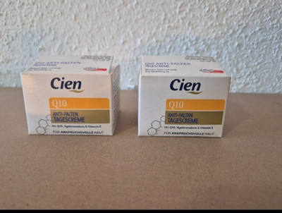 2 x Cien Q10 Gesichtscreme 50ml Anti Aging Tagespflege mit SPF 15