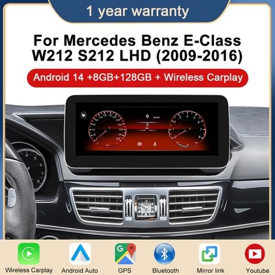 12.3'' Android 14 Autoradio Für Mercedes E-Klasse W212/S212 NTG4.0 128GB GPS Navi