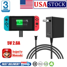FAST Switch Charger For Nintendo Switch/Lite AC Adapter Power Supply Plug Type C
