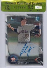 FORREST WHITLEY 2016 Bowman Chrome Draft AUTO RC BGS RAW 9.5 Rookie Card ASTROS