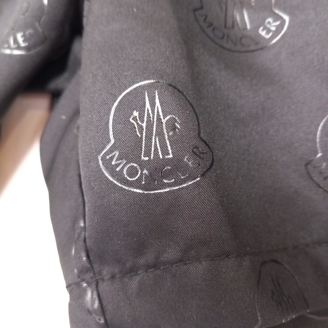 Moncler Swim Shorts Mens Size XXLarge Black Repeated Logo Elasticated