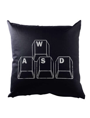Wasd Kopfkissen Dekokissen Fun Gamer Dark Games Gaming Informatiker Informatik