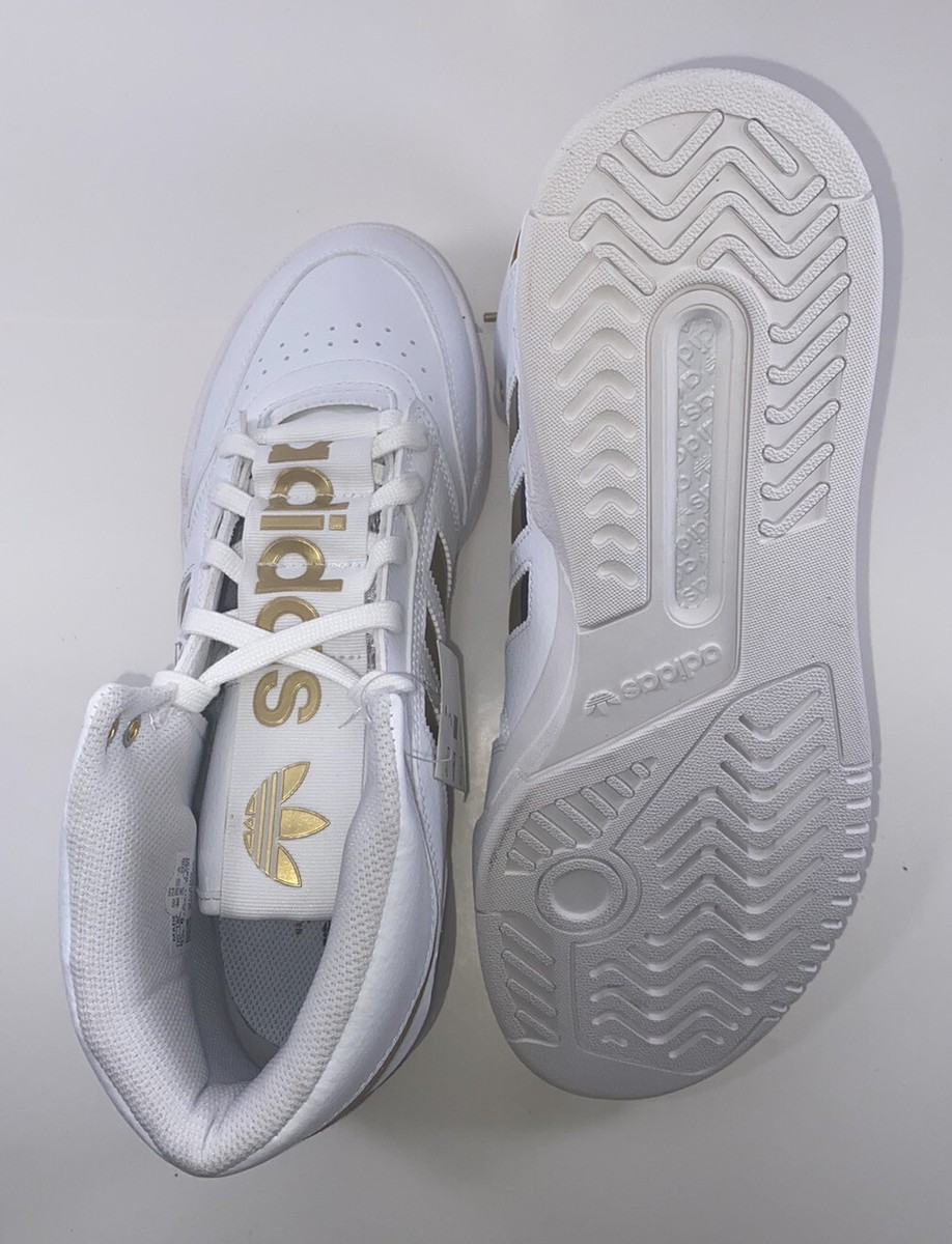 Adidas Originals Drop Step XL High Top White Gold Sneaker FW2040