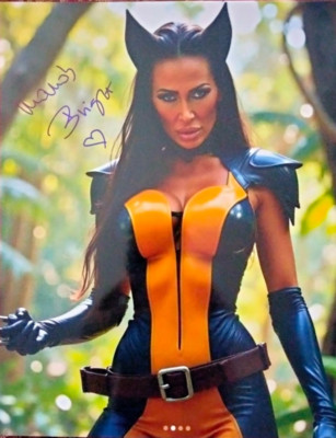 MANDY BRIGHT signed 8x10 PHOTO Wolverine cosplay LOT J