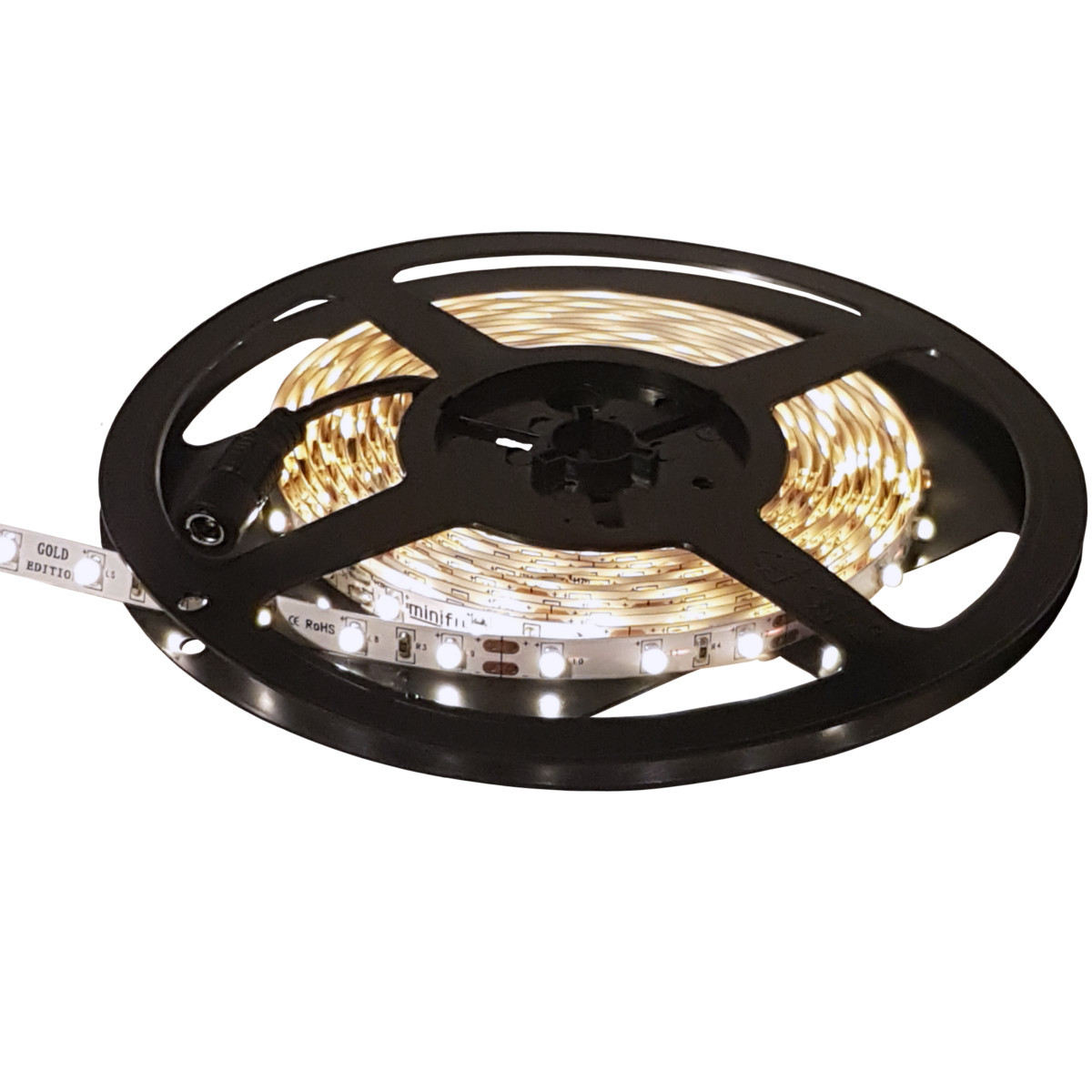 Set: LED Strip 5 Meter WARMWEISS inklusive Netzteil Leiste SMD Streifen Band NEU - Bild 6 von 7