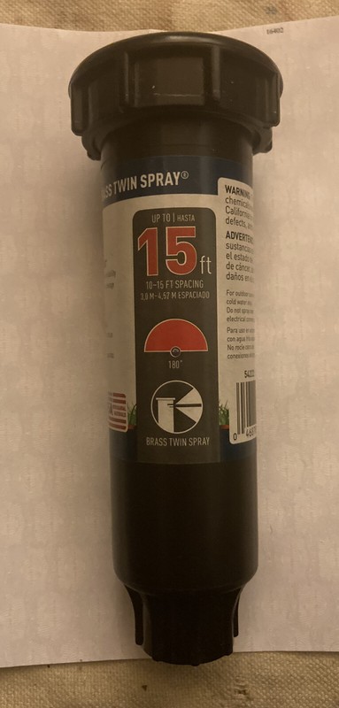 One Orbit 15 Ft Half Pattern Pop-up sprinkler~brand New~shipped From California