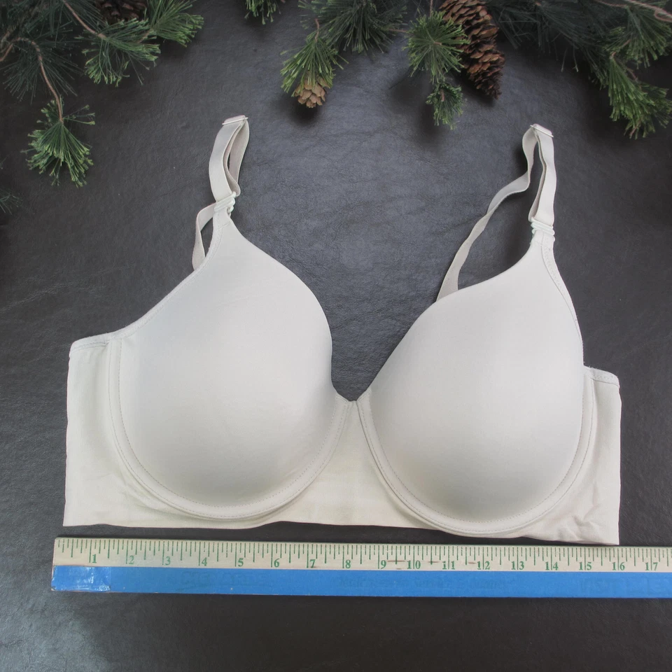 Warners Bra Size 40C Cream Padded Underwire Adjustable Clasp Back - Image 2 of 4