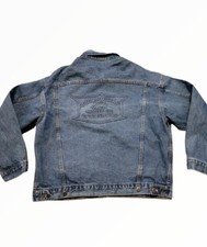 Tyca John Deere Trucker Denim Jean Jacket Size Large Made In USA