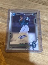 2021 Bowman Chrome George Feliz 1st Bowman Auto Mariners CPA-GF AUTOGRAPH