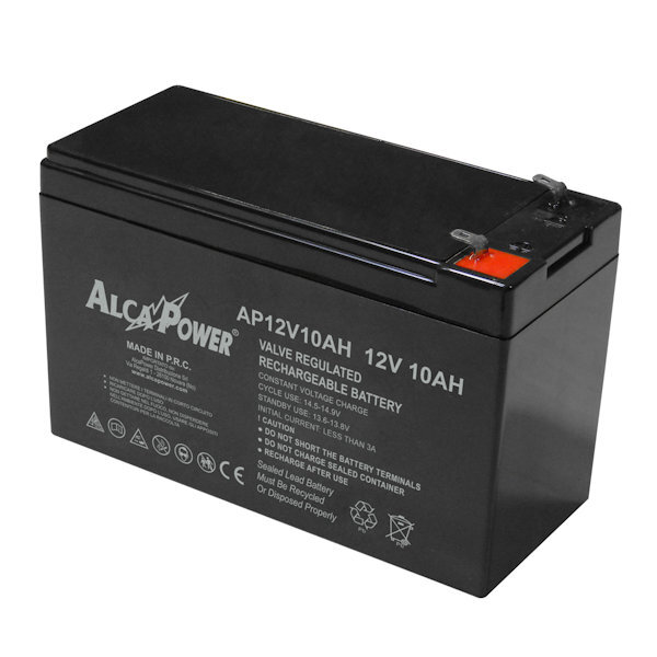 BATTERIA PIOMBO AGM ERMETICA RICARICABILE 12V 9 AH 10 AH FASTON 6,3 MM PER UPS