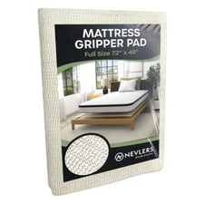 Nevlers Mattress Grip Pad - 48" x 72"  Full Size Mattress Non Slip Pad