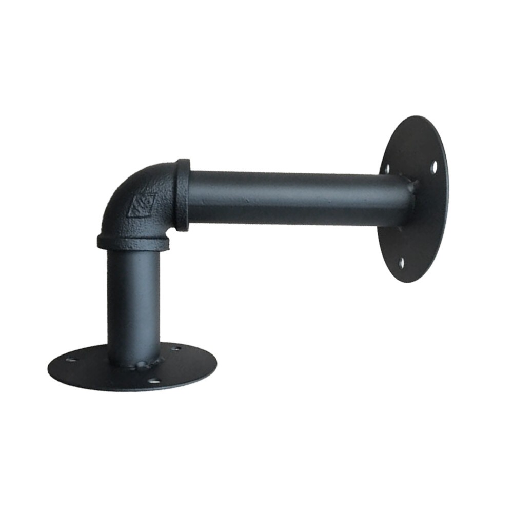 2pcs Wall Mounted Pipe Racks Vintage Style Wall Shelf Iron Pipe Support
