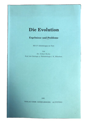 Die Evolution Ergebnisse Und Probleme Dr. Oskar Kuhn Paläontologie Buch Gut