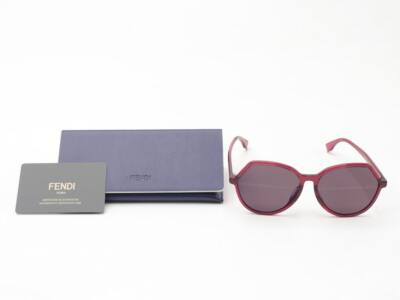 New Fendi Roma Amor Sunglasses in Red with Case