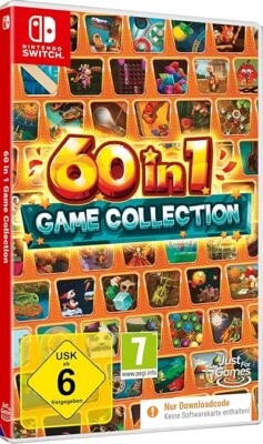 MARKT UND TECHNIK 60 in 1 Game Collection für Nintendo Switch - Code in a Box - NEU