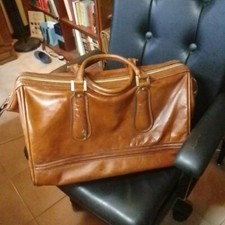 borsa cuoio medico perfetta grandi dimensioni con chiave originale VINTAGE ITALY