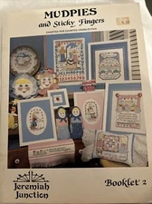 MUDPIES AND STICKY FINGERS CHARTED FOR COUNTED CROSS STITCH BOOKLET 2 JEREMIAH