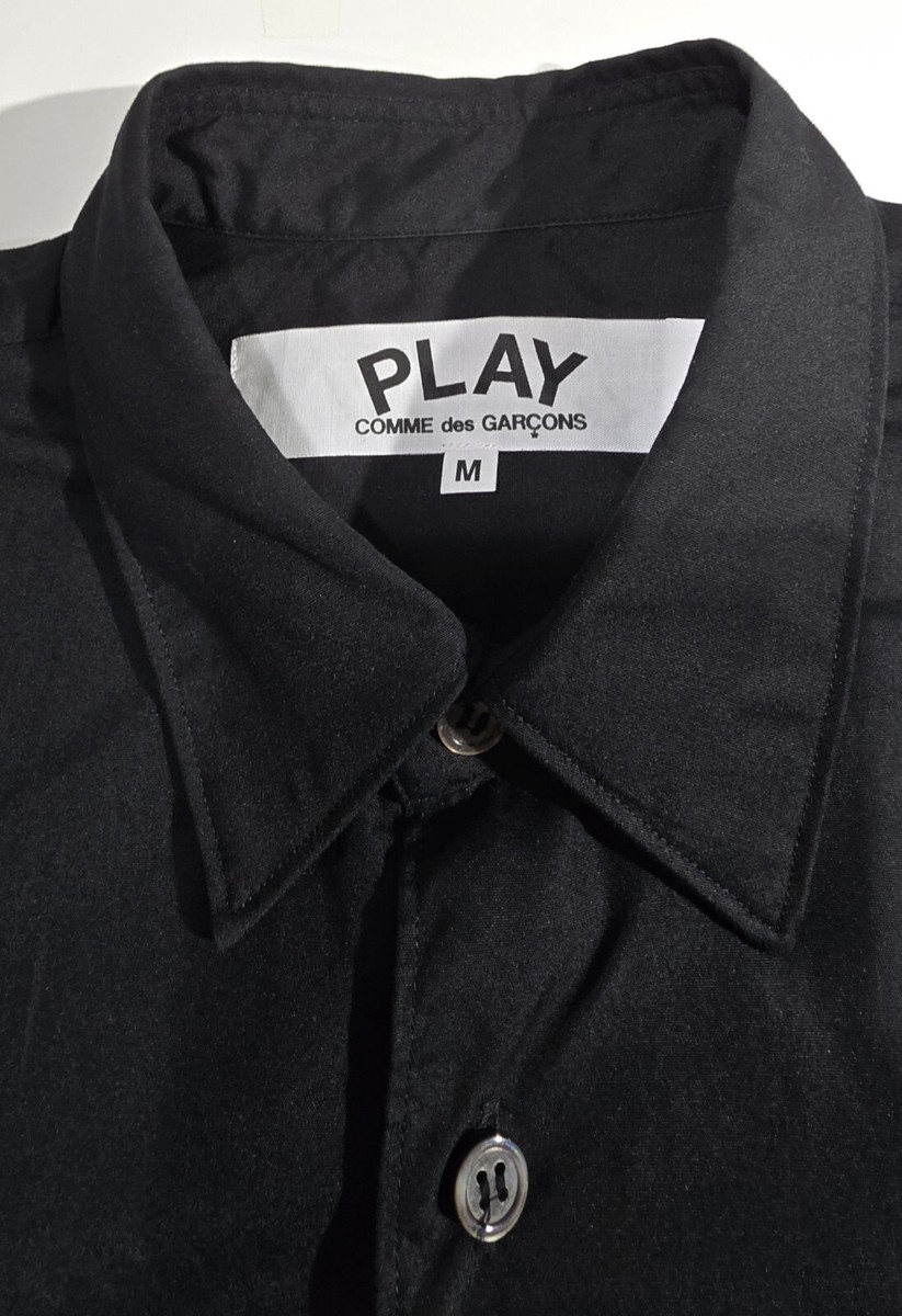 COMME des GARCONS PLAY Black Heart Button Down Shirt AZ-B004 COMME des GARCONS PLAY Black Heart Button Down Shirt AZ-B004