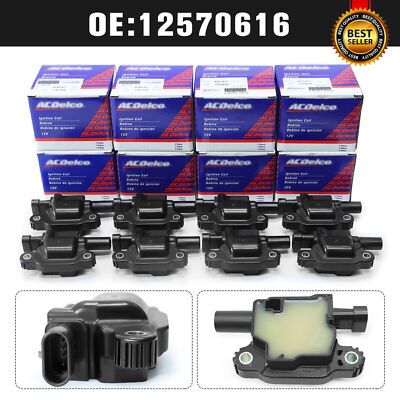 8Pcs Ignition Coil D510C UF413 12570616 BSC1511 12611424 for Chevrolet