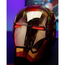 Autoking Iron Man Mk5 1:1 Helmet Wearable Voice-control Mask Cosplay Silver/Gold