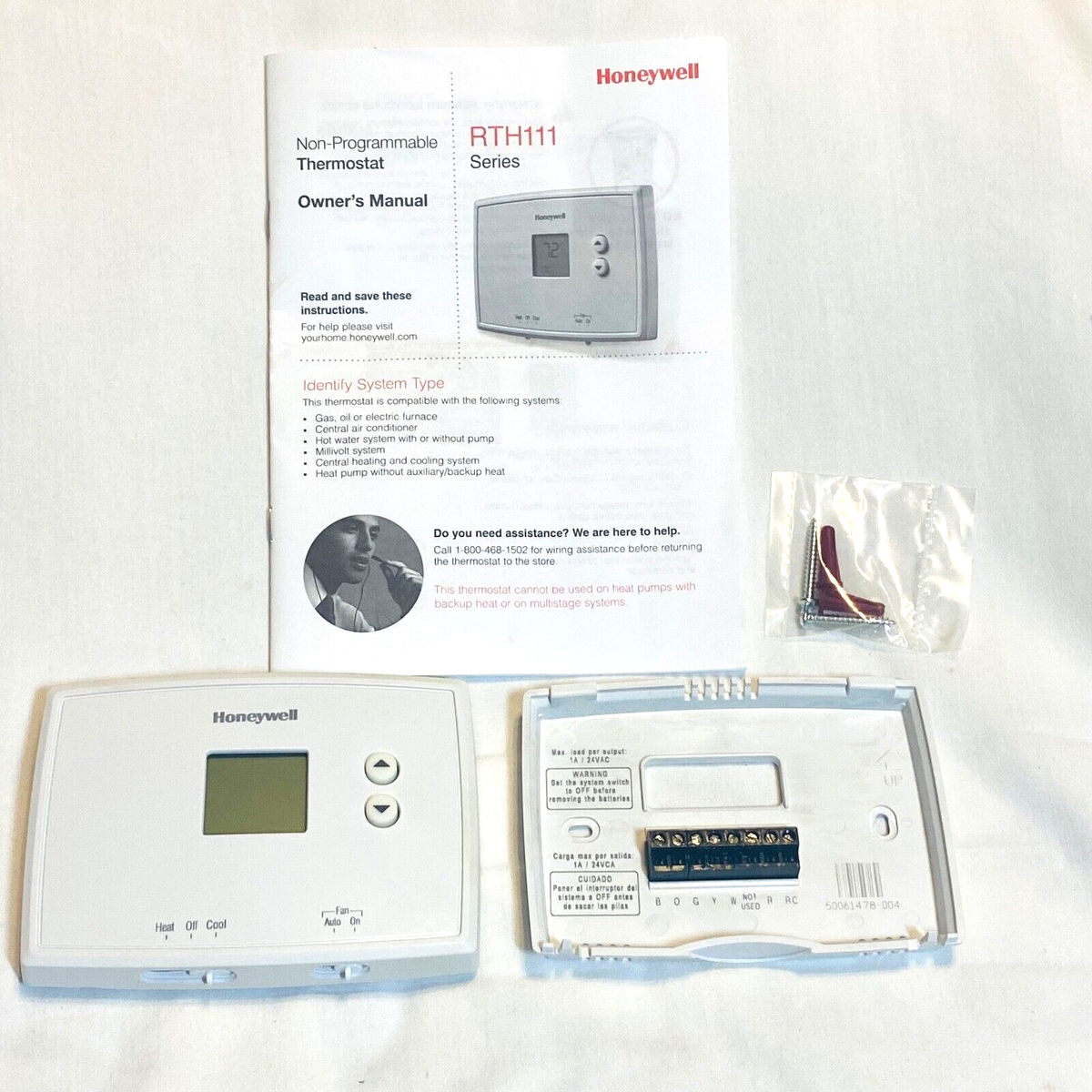 Non Programmable Smart Thermostat For Gas Furnace Honeywell