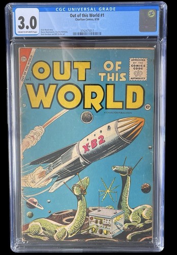 Out Of This World #1 CGC 3.0 1956 CRM/OFW Pages Dick Wood Story