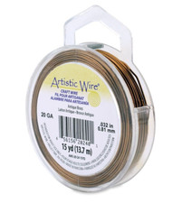 20 Gauge Antique Brass Artistic Wire Tarnish Resistant Brown Wire 15 Yards