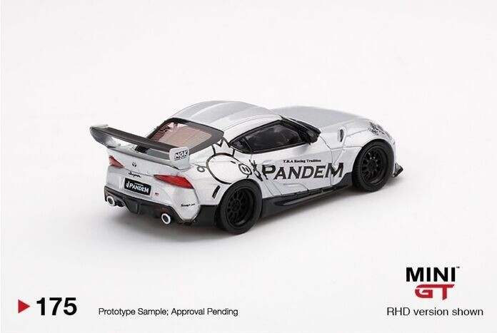 ミニカー MINI GT Pandem Toyota GR Supra silver Mini GT Pandem Toyota Gr Supra Silver Wheels RHD Toys R US